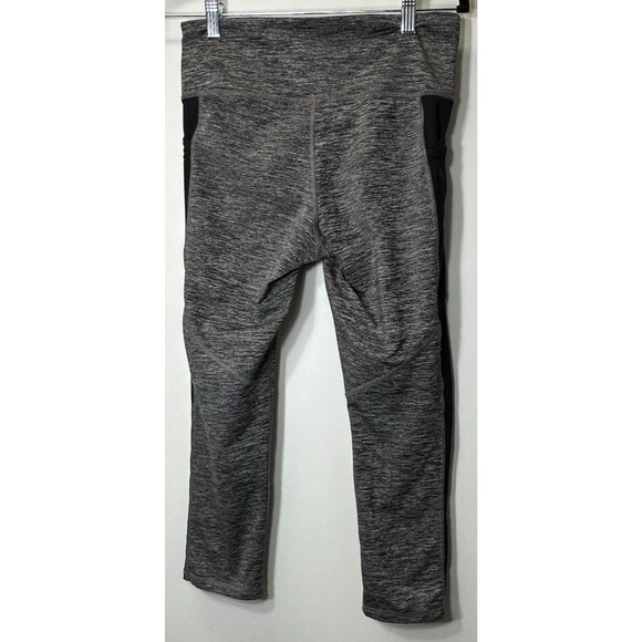 C9 Champion Pants Women’s Sz M Gray/Black Athletic Leggings /Yoga Contrast Side - Picture 6 of 12